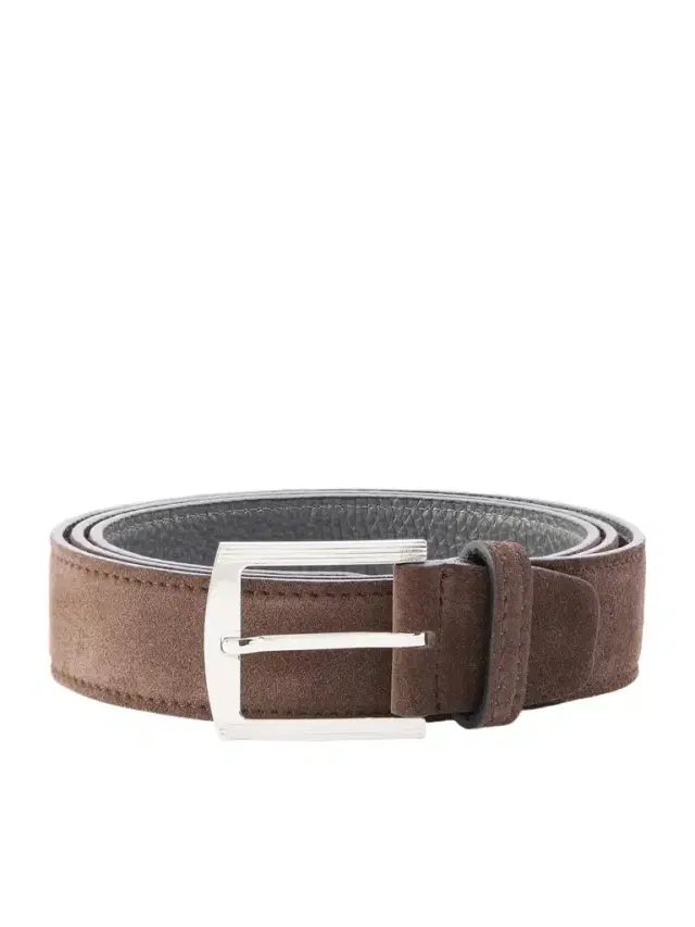Kiton 3.5cm Suede Belt - Men