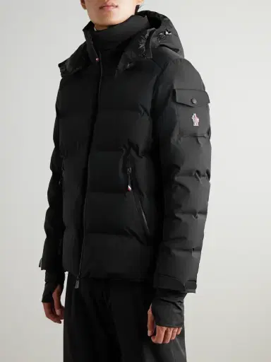 Moncler Grenoble Montgetech Logo-Appliquéd Quilted Stretch-Nylon Hooded Down Ski Jacket - Men | Thumbnail 4 Moncler Grenoble Montgetech Logo-Appliquéd Quilted Stretch-Nylon Hooded Down Ski Jacket - Men | Thumbnail 4