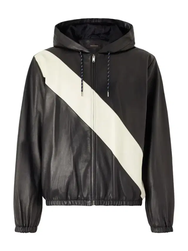 Wales Bonner Vista Striped Leather Hooded Jacket - Men
