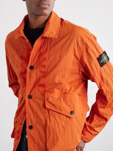 Stone Island Logo-Appliquéd Padded Garment-Dyed Crinkled Warp Rib Nylon-TC Jacket - Men | Thumbnail 5 Stone Island Logo-Appliquéd Padded Garment-Dyed Crinkled Warp Rib Nylon-TC Jacket - Men | Thumbnail 5