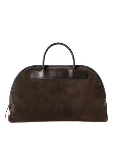 Bleu de Chauffe Leather-Trimmed Suede Weekend Bag - Men | Thumbnail 1