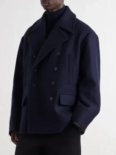 Dries Van Noten Double-Breasted Wool-Blend Coat - Men | Thumbnail 3