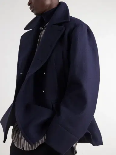 Dries Van Noten Double-Breasted Wool-Blend Coat - Men | Thumbnail 5