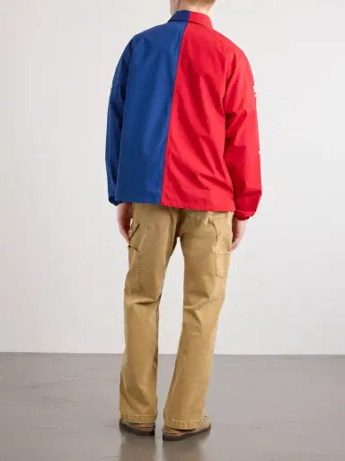 Aimé Leon Dore Logo-Print Colour-Block Cotton Overshirt - Men | Thumbnail 4 Aimé Leon Dore Logo-Print Colour-Block Cotton Overshirt - Men | Thumbnail 4