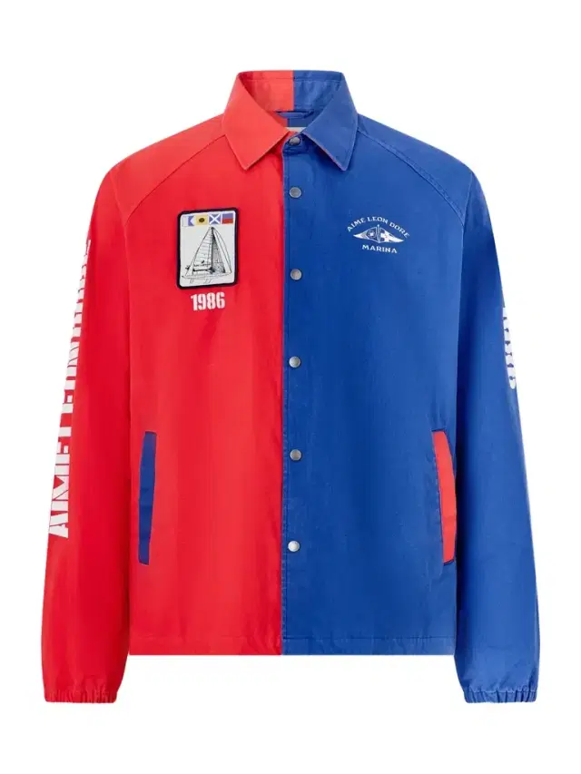 Aimé Leon Dore Logo-Print Colour-Block Cotton Overshirt - Men
