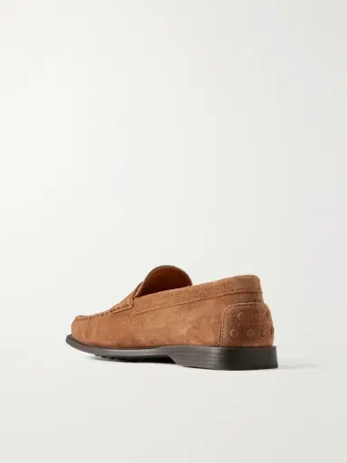 Tod's Gathered Suede Penny Loafers - Men | Thumbnail 4 Tod's Gathered Suede Penny Loafers - Men | Thumbnail 4