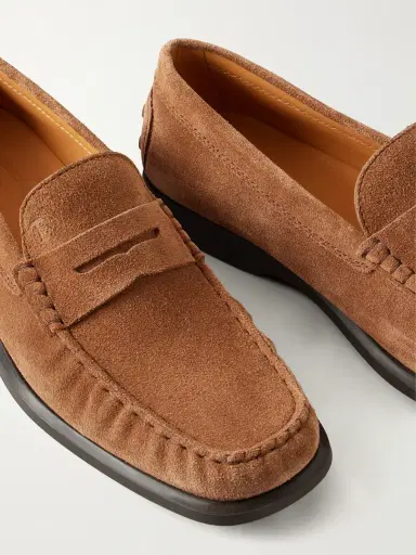 Tod's Gathered Suede Penny Loafers - Men | Thumbnail 5 Tod's Gathered Suede Penny Loafers - Men | Thumbnail 5