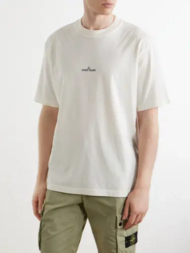Stone Island Logo-Print Garment-Dyed Cotton-Jersey T-Shirt - Men | Thumbnail 3 Stone Island Logo-Print Garment-Dyed Cotton-Jersey T-Shirt - Men | Thumbnail 3