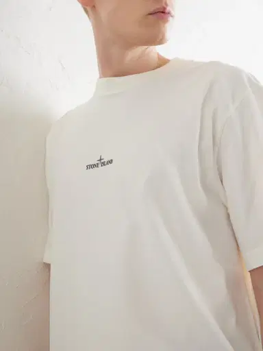 Stone Island Logo-Print Garment-Dyed Cotton-Jersey T-Shirt - Men | Thumbnail 5 Stone Island Logo-Print Garment-Dyed Cotton-Jersey T-Shirt - Men | Thumbnail 5