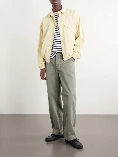 Remi Relief Straight-Leg Cotton Trousers - Men | Thumbnail 2