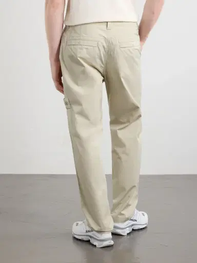 Stone Island STONE ISLAND GHOST Straight-Leg Logo-Appliquéd Cotton-Canvas Chinos - Men | Thumbnail 4 Stone Island STONE ISLAND GHOST Straight-Leg Logo-Appliquéd Cotton-Canvas Chinos - Men | Thumbnail 4