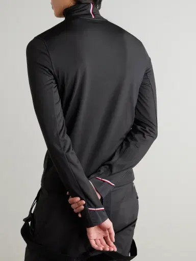 Moncler Grenoble Slim-Fit Logo-Appliquéd Polartec® Power Grid™ Base Layer - Men | Thumbnail 4 Moncler Grenoble Slim-Fit Logo-Appliquéd Polartec® Power Grid™ Base Layer - Men | Thumbnail 4