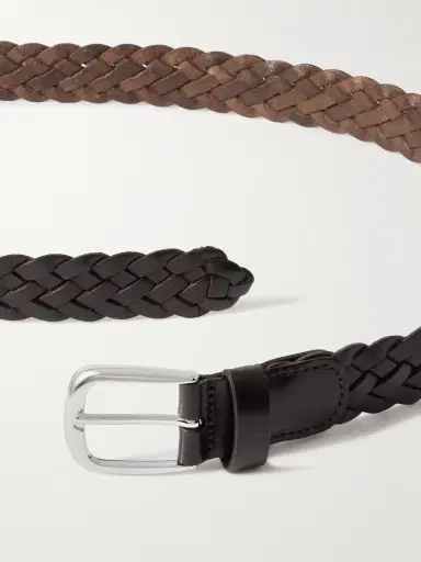 Anderson's 3cm Woven Leather Belt - Men | Thumbnail 2