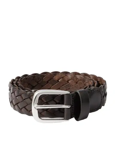 Anderson's 3cm Woven Leather Belt - Men | Thumbnail 1