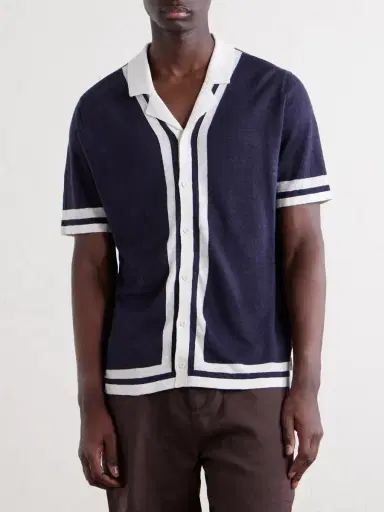 Onia Camp-Collar Linen Shirt - Men | Thumbnail 3
