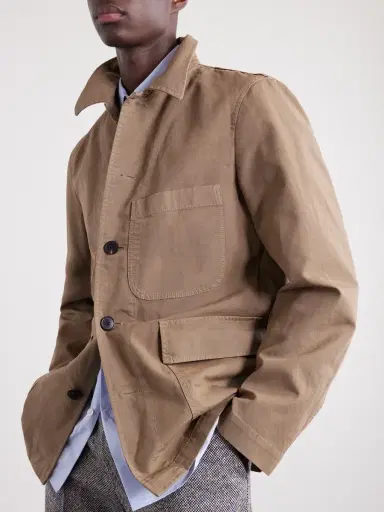 Dries Van Noten Braxton Garment-Dyed Cotton Jacket - Men | Thumbnail 5