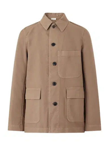 Dries Van Noten Braxton Garment-Dyed Cotton Jacket - Men | Thumbnail 1
