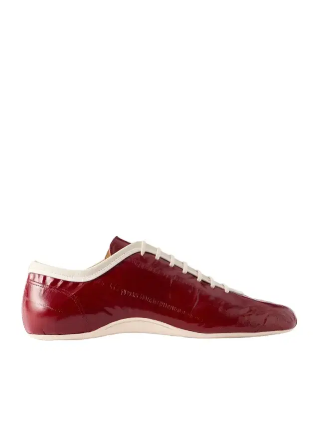 Dries Van Noten Glossed Leather Sneakers - Men