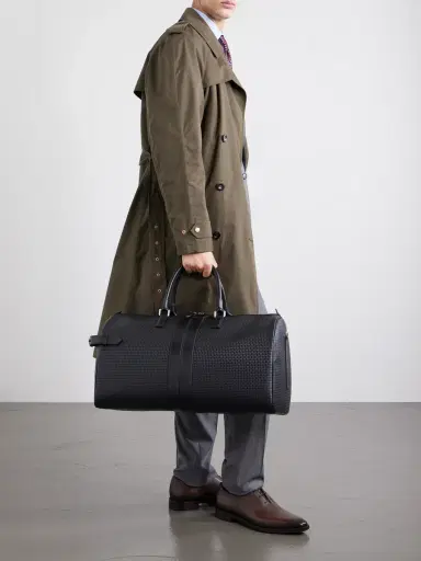 Serapian Holdall Leather-Trimmed Coated-Canvas Bag - Men | Thumbnail 2