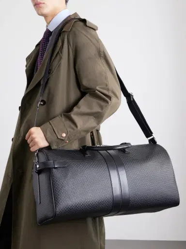 Serapian Holdall Leather-Trimmed Coated-Canvas Bag - Men | Thumbnail 3