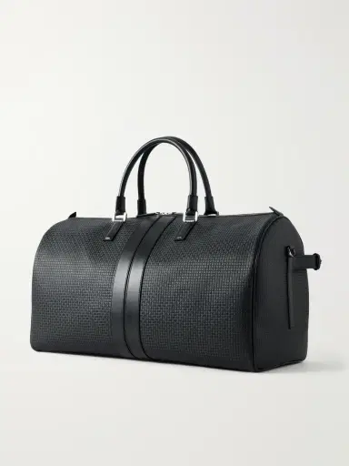 Serapian Holdall Leather-Trimmed Coated-Canvas Bag - Men | Thumbnail 4