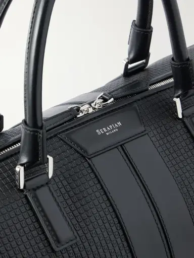 Serapian Holdall Leather-Trimmed Coated-Canvas Bag - Men | Thumbnail 5