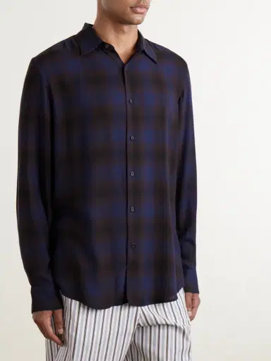 Dries Van Noten Checked Twill Shirt - Men | Thumbnail 3