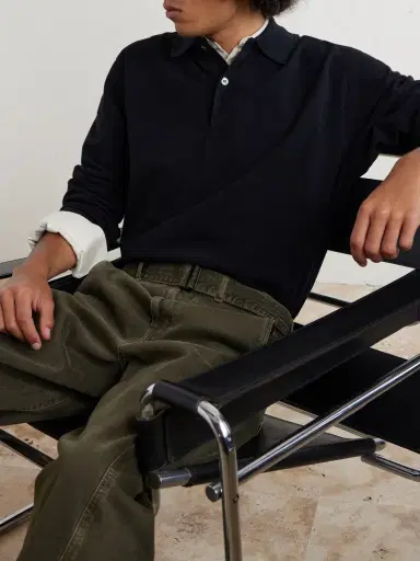 Studio Nicholson Alyk Cotton-Piqué Polo Shirt - Men | Thumbnail 5 Studio Nicholson Alyk Cotton-Piqué Polo Shirt - Men | Thumbnail 5