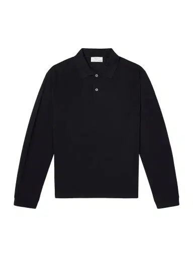 Studio Nicholson Alyk Cotton-Piqué Polo Shirt - Men | Thumbnail 1 Studio Nicholson Alyk Cotton-Piqué Polo Shirt - Men | Thumbnail 1