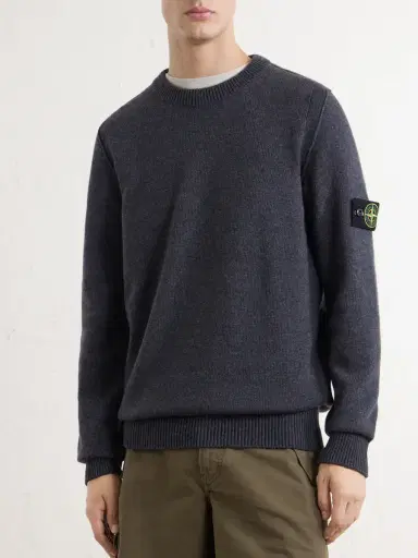 Stone Island Lambswool-Blend Sweater - Men | Thumbnail 3