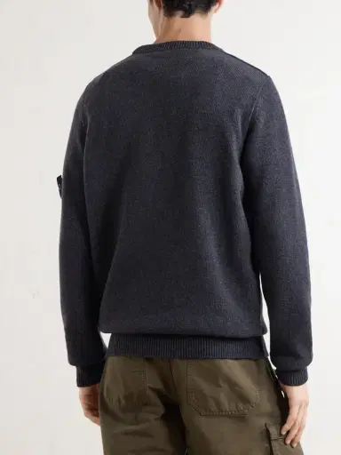 Stone Island Lambswool-Blend Sweater - Men | Thumbnail 4