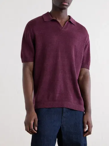 Onia Linen, Silk and Cotton-Blend Polo Shirt - Men | Thumbnail 3 Onia Linen, Silk and Cotton-Blend Polo Shirt - Men | Thumbnail 3