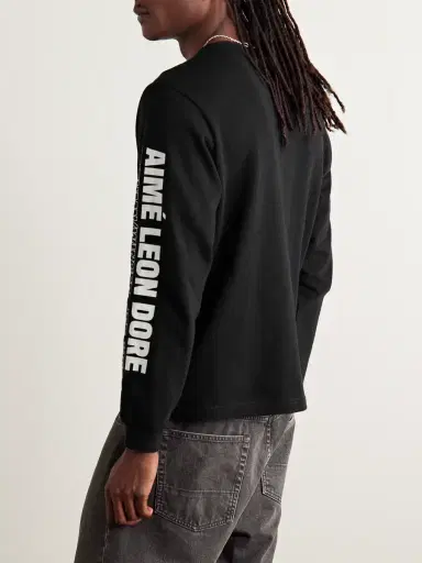 Aimé Leon Dore Logo-Print Waffle-Knit Cotton T-Shirt - Men | Thumbnail 3 Aimé Leon Dore Logo-Print Waffle-Knit Cotton T-Shirt - Men | Thumbnail 3