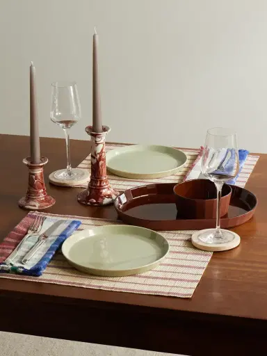 The Conran Shop Studio Word Fade Porcelain Serving Bowl and Platter Set - Men | Thumbnail 2