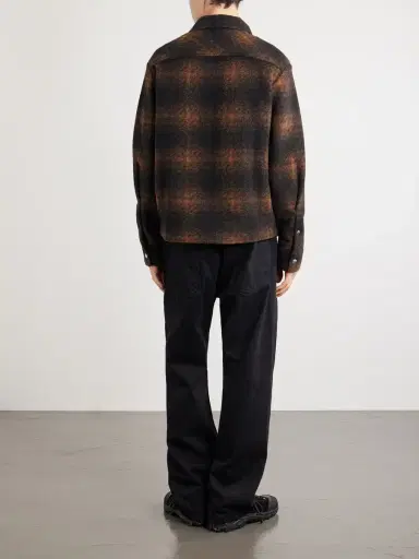 Moncler Checked Flannel Overshirt - Men | Thumbnail 4