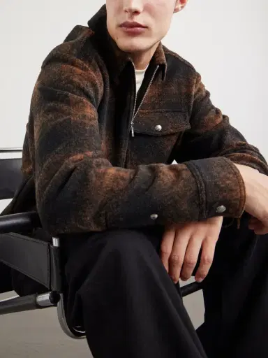 Moncler Checked Flannel Overshirt - Men | Thumbnail 5