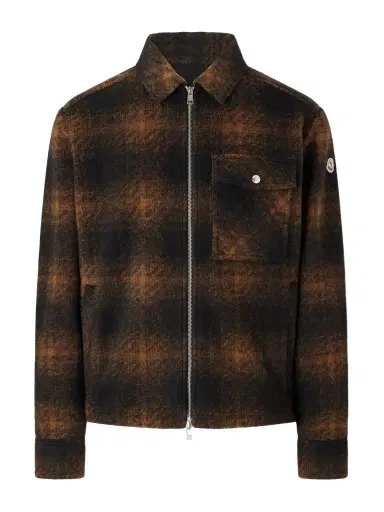 Moncler Checked Flannel Overshirt - Men | Thumbnail 1