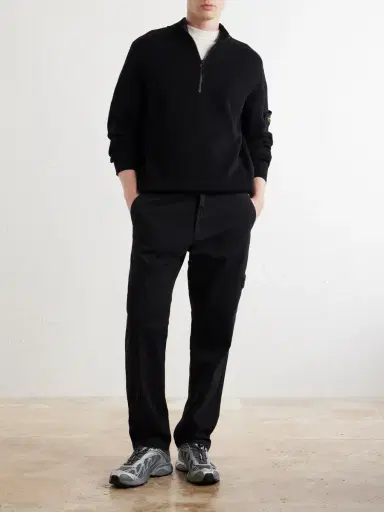 Stone Island Ribbed Cotton Zip-Up Sweater - Men | Thumbnail 2 Stone Island Ribbed Cotton Zip-Up Sweater - Men | Thumbnail 2