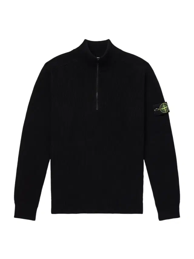 Stone Island Ribbed Cotton Zip-Up Sweater - Men