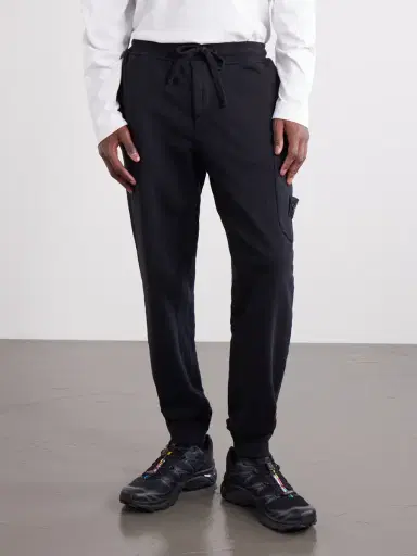 Stone Island Straight-Leg Garment-Dyed Cotton-Fleece Sweatpants - Men | Thumbnail 3 Stone Island Straight-Leg Garment-Dyed Cotton-Fleece Sweatpants - Men | Thumbnail 3