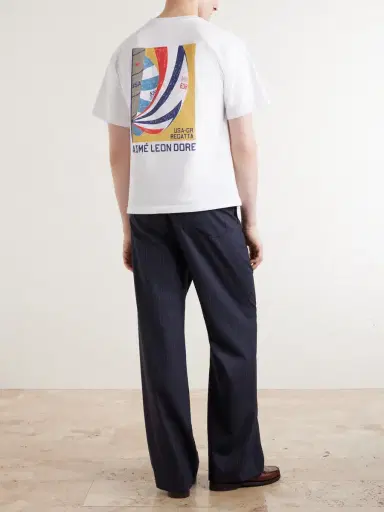 Aimé Leon Dore Logo-Print Cotton-Jersey T-Shirt - Men | Thumbnail 4 Aimé Leon Dore Logo-Print Cotton-Jersey T-Shirt - Men | Thumbnail 4