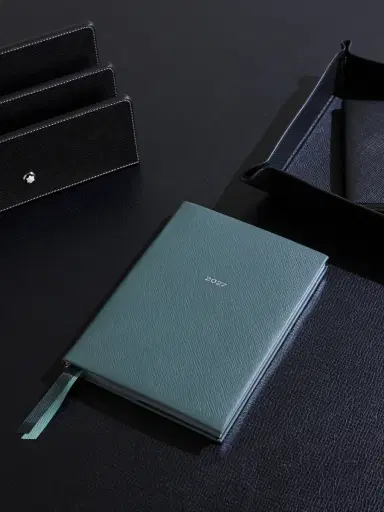 Smythson 2027 Soho Panama Cross-Grain Leather Diary - Men | Thumbnail 2 Smythson 2027 Soho Panama Cross-Grain Leather Diary - Men | Thumbnail 2