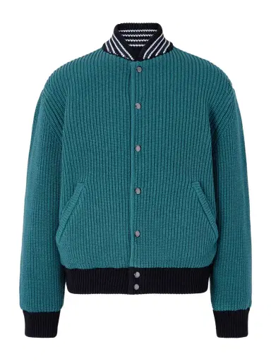 Aimé Leon Dore Reversible Knitted Cotton-Blend Bomber Jacket - Men | Thumbnail 1 Aimé Leon Dore Reversible Knitted Cotton-Blend Bomber Jacket - Men | Thumbnail 1