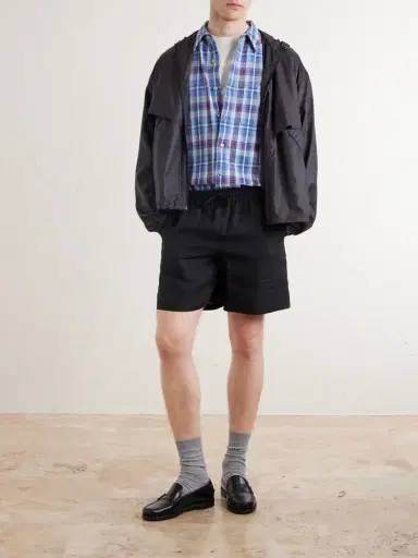 Aimé Leon Dore Straight-Leg Linen Drawstring Shorts - Men | Thumbnail 2 Aimé Leon Dore Straight-Leg Linen Drawstring Shorts - Men | Thumbnail 2