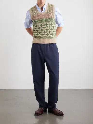 Dries Van Noten Mahoba Wool-Jacquard Sweater Vest - Men | Thumbnail 2