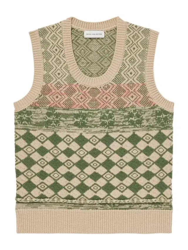 Dries Van Noten Mahoba Wool-Jacquard Sweater Vest - Men