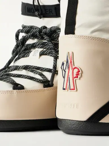 Moncler Grenoble Moon Boot Icon Low Gaiter Padded Shell and Leather Snow Boots - Men | Thumbnail 5