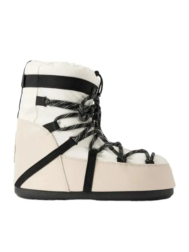 Moncler Grenoble Moon Boot Icon Low Gaiter Padded Shell and Leather Snow Boots - Men