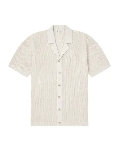 Onia Camp-Collar Linen, Silk and Cotton-Blend Shirt - Men | Thumbnail 1