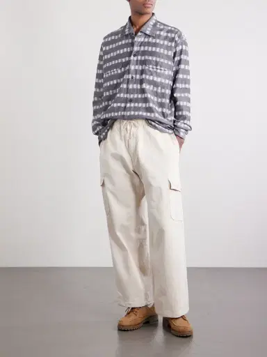 Monitaly Milano Printed Cotton Shirt - Men | Thumbnail 2 Monitaly Milano Printed Cotton Shirt - Men | Thumbnail 2